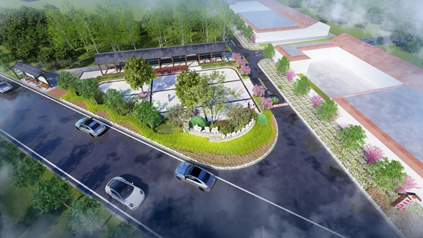 汶上縣白石鎮(zhèn)秀美曇山鄉(xiāng)村振興示范區(qū)文化景觀(guān)設(shè)計(jì)效果圖